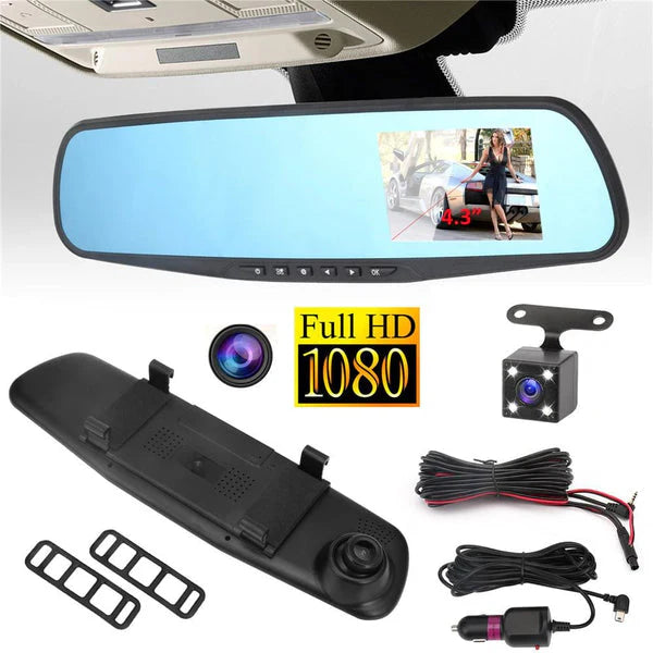 ESPEJO RETROVISOR INTELIGENTE DE DOBLE CÁMARA ✅ | OFERTA 60% + ENVÍO GRATIS + CONTRA ENTREGA