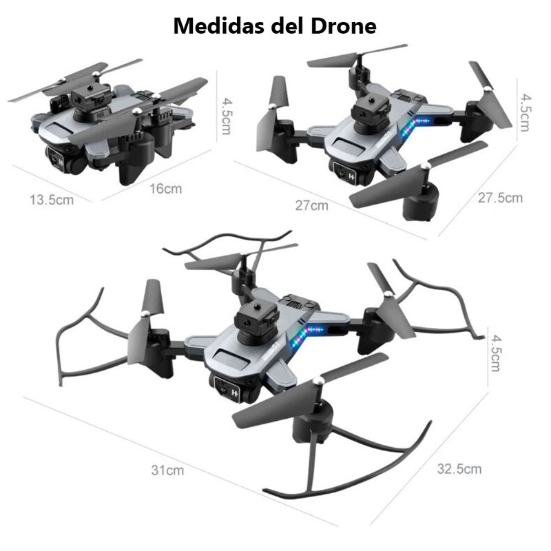 Drone Wifi 2.4g Cámara Dual HD Sensor de Obstáculos K7 Pro