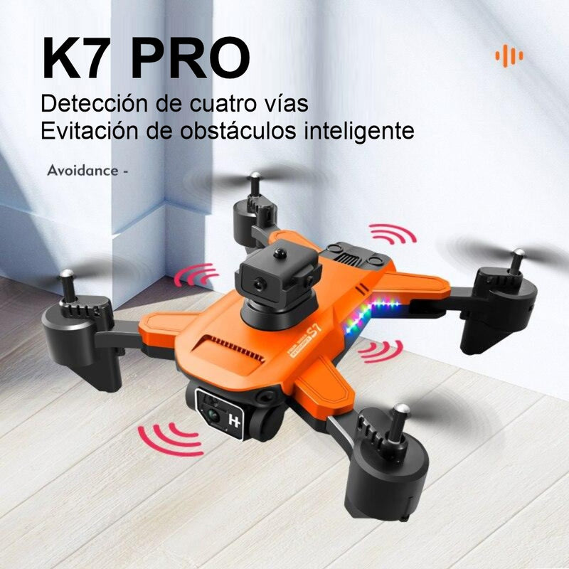 Drone Wifi 2.4g Cámara Dual HD Sensor de Obstáculos K7 Pro