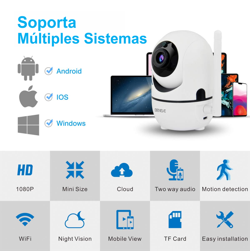 📷VistaSafe Pro™ Cámara de vigilancia Wifi 1080P | APP Del Brinde + Envío gratis a toda Colombia 🚚